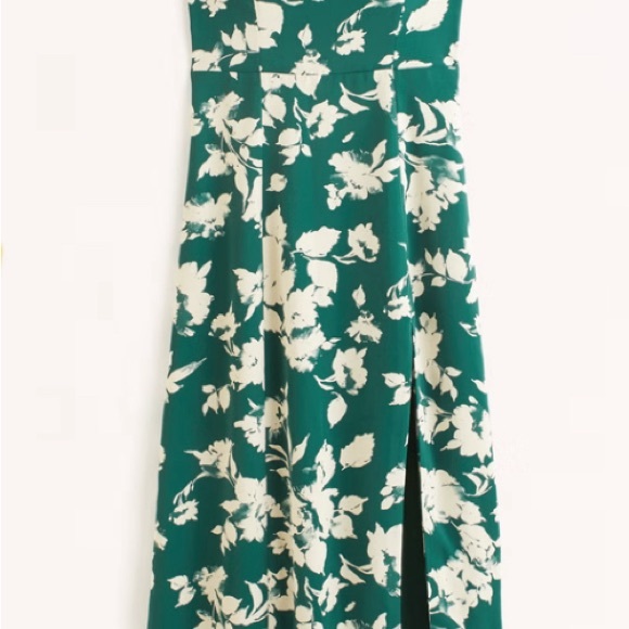Abercrombie Camille Green Floral Maxi Dress size M - Picture 2 of 3